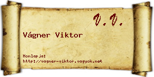 Vágner Viktor névjegykártya